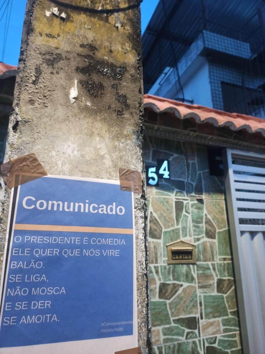 comunicadores populares informan sobre el coronavirus en Brasil