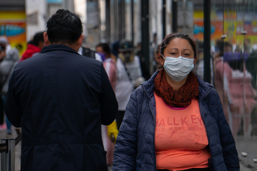 uso de mascarillas en Quito