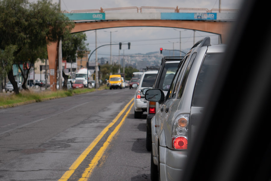 tráfico en Quito 