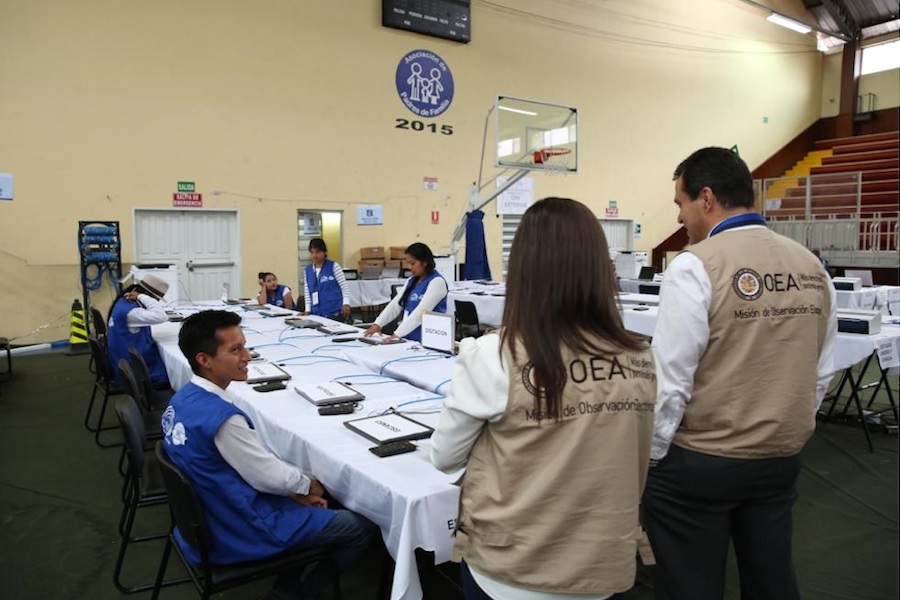 misión de la OEA supervisará elecciones