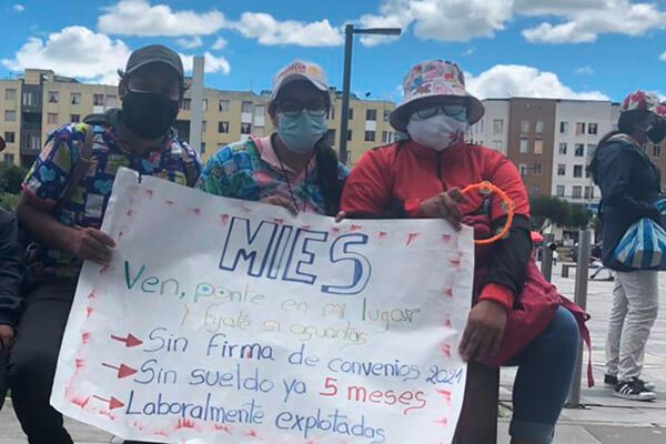 Educadoras de centros infantiles del MIES