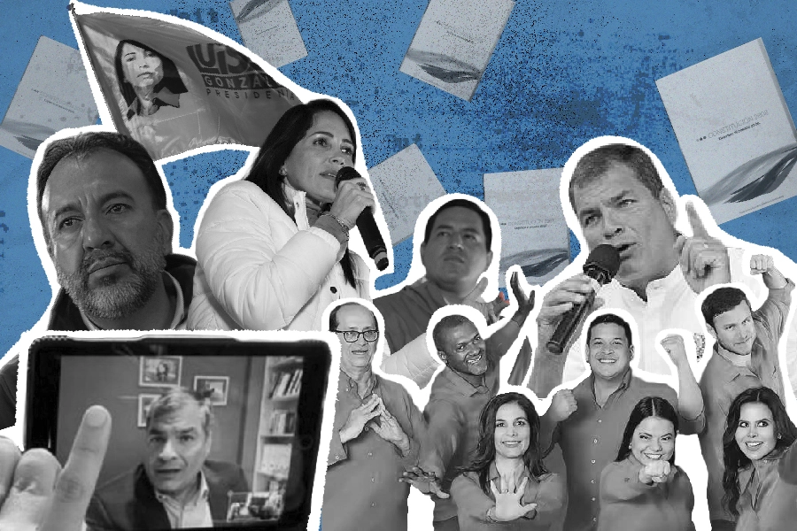 contradictorio discurso de la revolución ciudadana en la campaña 2025