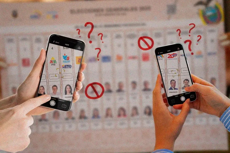 celular en la votación