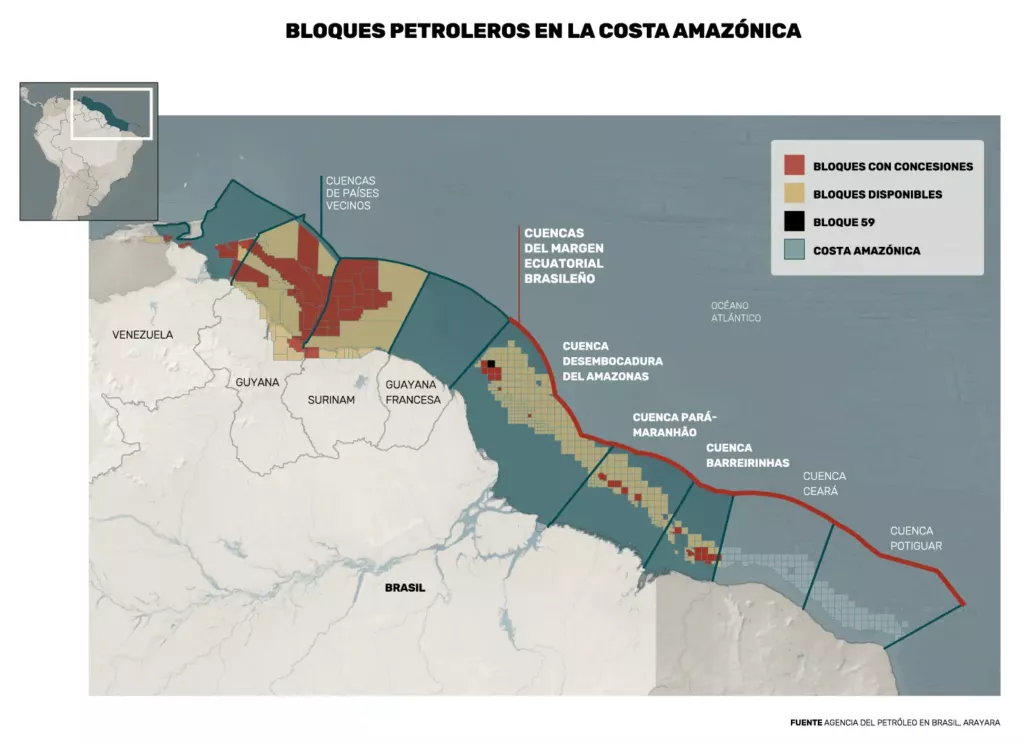 bloques petroleros costa amazónica