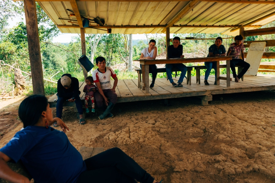 Rosa Aranda en comunidad Kamunwi